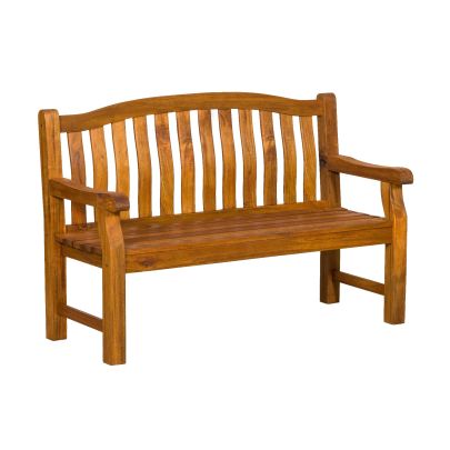 Lytham Wood 3 Seater Bench Set In Wood