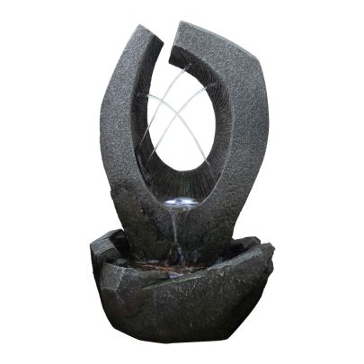 Arbela Carved Rock Contemporary Water Feature