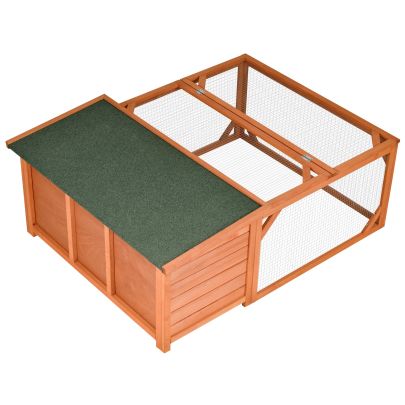  Guinea Pigs Hutches Off-ground Small Animal Guinea Pig House 125.5 x 100 x 49cm