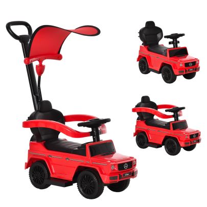  Benz G350 Ride-On Push Along Car Sliding Walker Floor Slider Stroller Toddler Vehicle, Red