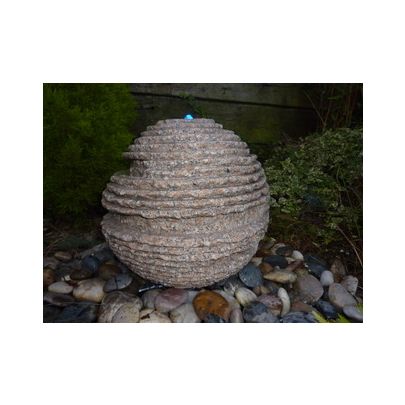Pinky Granite Rustic Sphere 40cm Natural Stone Feature