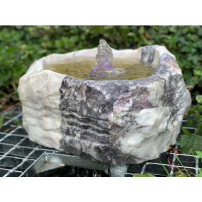 Eastern Purple Babbling Fountain (17x35x35) Solar Water Feature