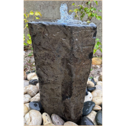Eastern Natural Basalt Column (79x35x35) Solar Water Feature