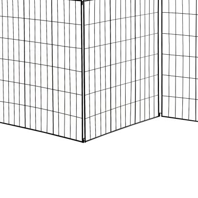  Garden Decorative Fence 4 Panels 44in x 12ft Steel Border Edging for Landscaping