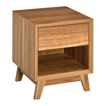  Modern Bedside Table Nightstand, End Table, Side Table with Drawer and Shelf