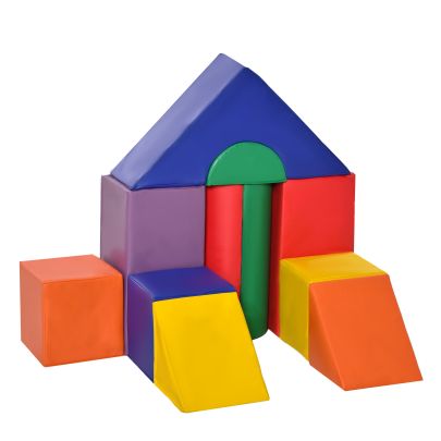   11 Piece Soft Play Blocks Toy Foam Building and Stacking Blocks for Kids