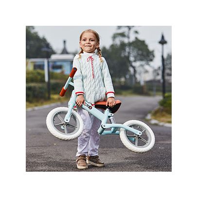 HOMCOM Toddler Balance Bike No Pedal Walk Training Blue
