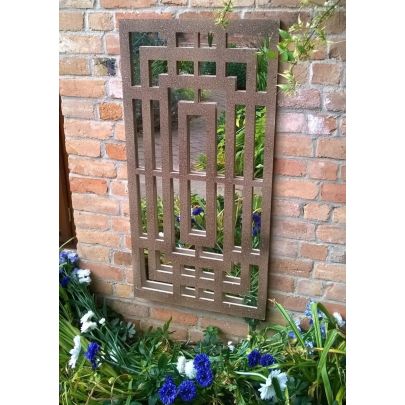 Box Maze Garden Privacy Screen and Trellis with Mirror