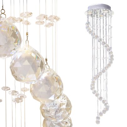   Crystal Chandelier, 35 Φ 40 mm balls and 160 Octagons