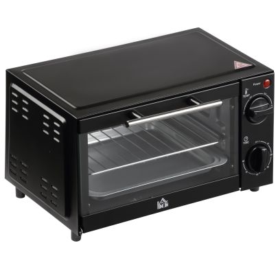  Mini Oven 9L Countertop Electric Toaster Oven w/ Adjustable Temperature Timer