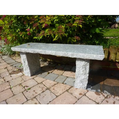Rustic Straight Bench Grey Granite (42x100x30)