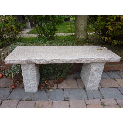 Rustic Straight Bench Pinky Granite (42x100x30)
