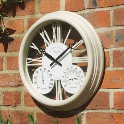 5061000 | Exeter Cream 15 Inch Garden Clock