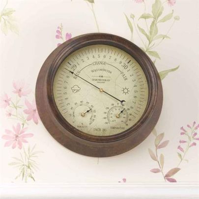 5062020 | Westminster Barometer & Thermometer Garden Clock