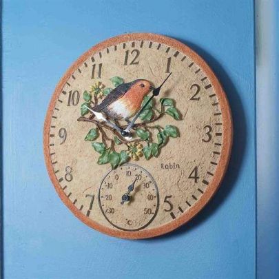 5064002 | Robin 12 Inch Garden Clock