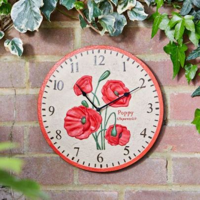 5160003 | Poppy 12 Inch Garden Clock