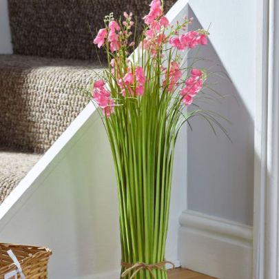5608015 | Artificial Bouquet Pink Belles 55 Cm 4 Pack Houseplant