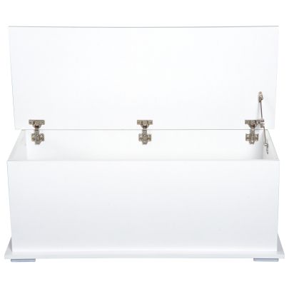  Storage Box Chest Trunk, 100Lx40Wx40H cm Chipboard-White