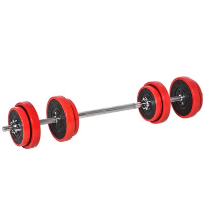  Adjustable 20KGS Barbell & Dumbbell Set Ergonomic Fitness Exercise in Home Gym