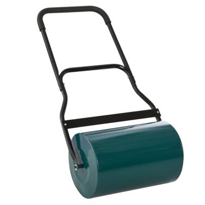 40L Metal Sand or Water Filled Lawn Roller Green