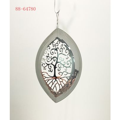 Stainless Steel Wind Spinner - Tree of Life 2