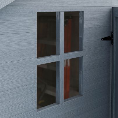 Outsunny 6 x 6.5ft Wooden Garden Shed, with Floor Grey