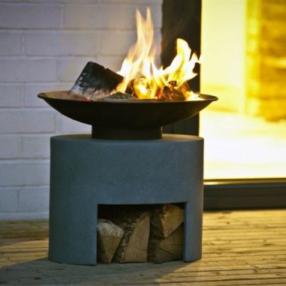 Firebowl & Oval Console Cement