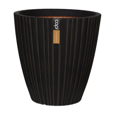 Capi Vase taper round tube 70x70 dark brown.2019