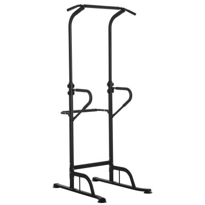  Pull Up Bar Multi-Function Height Adjustable Power Tower Dip Station Equipment