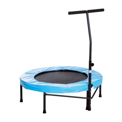  Trampoline Rebounder w/ Adjustable Handle for Children and Adults Blue