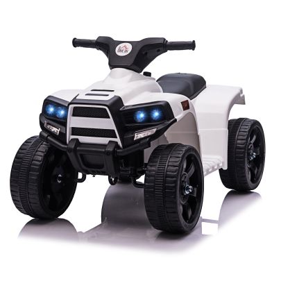   6 V Kids Ride on Cars Electric ATV for 18-36 months White+Black