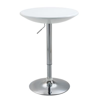  61 cm Round Indoor Home Pub Bar Table Adjustable Bistro Counter Round Swivel Top