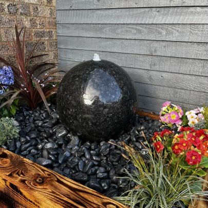 Granite Polished Sphere 40cm Stone Water Feature