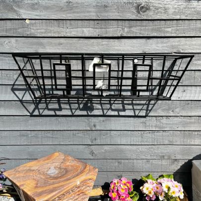 Westbury Window Flower Basket Black