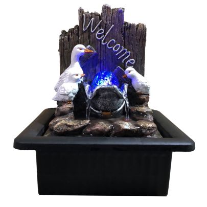 Duck Family Table Top Water Feature