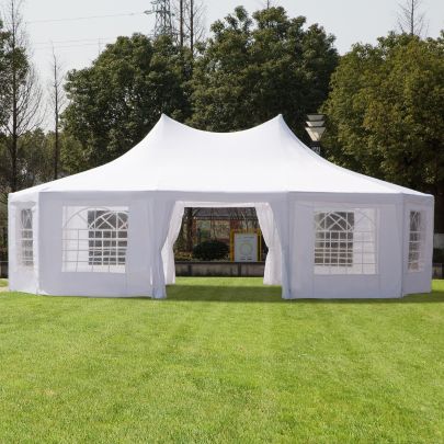8.9x6.5 m Waterproof Marquee Canopy White
