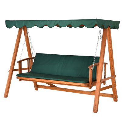 Wooden Garden 3 Seater Outdoor Swing Chair 