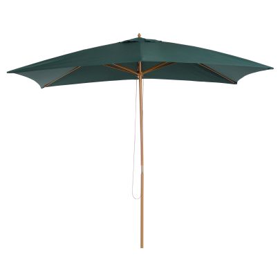 295L x 200W x 255Hcm Wooden Umbrella Parasol Dark Green