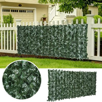 Artificial Leaf Screen Panel 2.4x1 m Dark Green