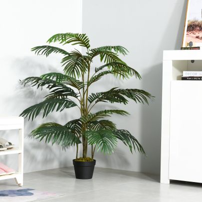 Artificial Palm Plant Realistic Fake Tree Potted Home Office Decor 140cm