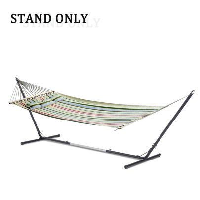 Adjustable Hammock Stand 308 380Lx108Wx120H cm Metal Frame Black