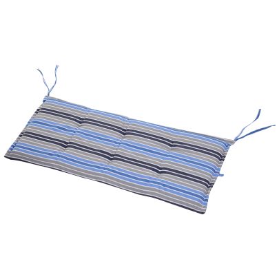 Polyester Set Of 2 Swing Chair Cushion Blue Stripes