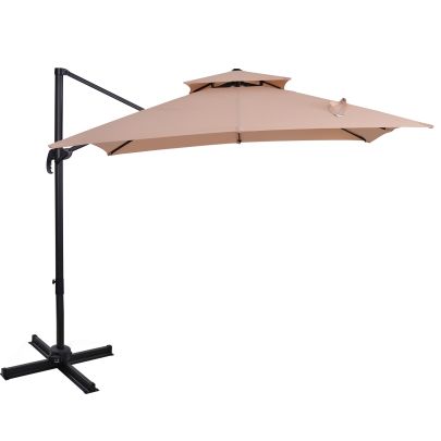 Steel Frame Outdoor Roma Cantilever Umbrella