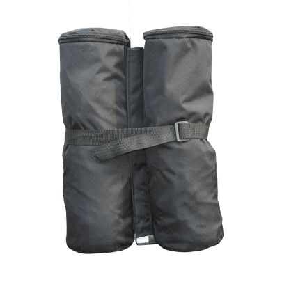 4 Pc Gazebo Sand Bag Weight Set Black