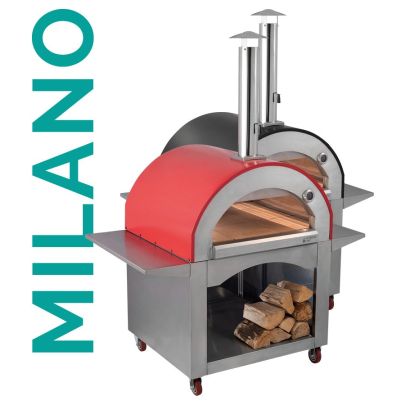Milano Wood Fired Outdoor Black Pizza Oven The Alfresco Chef