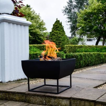 Outdoor Windermere Firebowl Black Iron