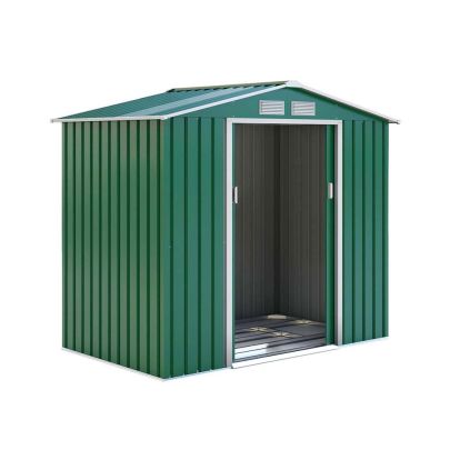 Metal Oxford Green Shed 7ft x 4.2ft