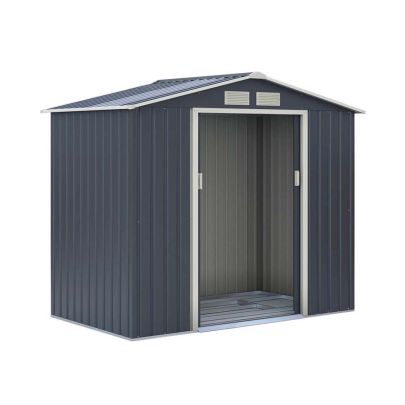 Metal Oxford Grey Shed 7ft x 4.2ft