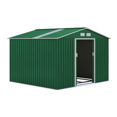 Metal Oxford Green Shed 9.1ft x 8.4ft