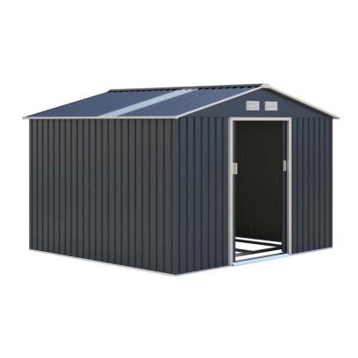 Metal Oxford Grey Shed 9.1ft x 8.4ft